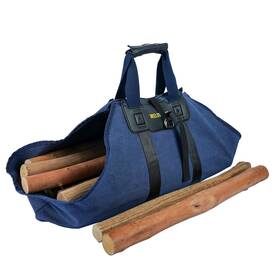 Melotough 768563621956 Canvas Firewood Log Carrier With Soft Silicone Handle Amazoning Wood Holder W