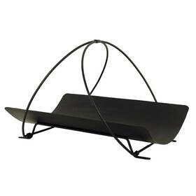 Minuteman International 719908327989 Petite Panier Firewood Holder Log Basket Black