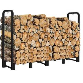 Misopily 705353974304 8 Ft. X 3.8 Firewood Rack Stand Heavy Duty Logs Holder For Fireplace