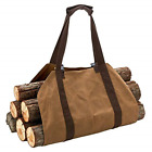 Mo06-du01-du01 Modudu Canvas Log Carrier Bag Firewood Waxed Durable 764880316315