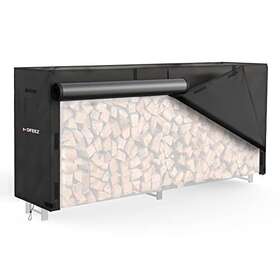 600d Mofeez 647535553283 8ft Firewood Log Rack Cover Outdoor Waterproof Weather Resistant Durable