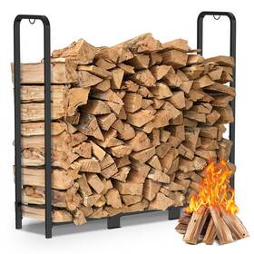 99mf18164 Mofeez 4ft Firewood Rack Outdoor Heavy Duty Steel Logs Holder Weather-resistant
