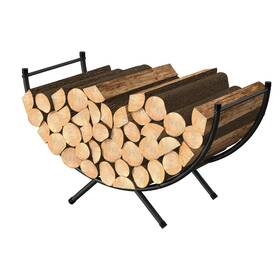 Zs1684 Mooace Firewood Rack Outdoor And Indoor 33 Inch Curved Holder Waterproof
