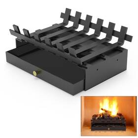 Mxclimate Mxclimate229us 14ftft Fireplace Log Grate Ash Pan And Ember Holder Kit For Indoor/outdoor Pit