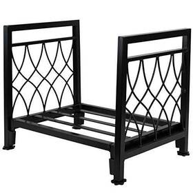 Myfireplacedirect 742939950109 Firewood Rack Indoor Fireplace Log Holder Outdoor Wood Storage Decorati