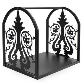 Myfireplacedirect 974074731808 Unique Firewood Log Rack Steel Wood Holder Indoor Decorative Fireplace