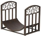 15919 N-a Panacea Log Bin With Scrolls Brushed Bronze 885129585221
