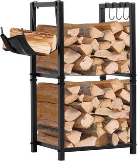 Usnl-t0003-s Nalone Firewood Rack Indoor Small Outdoor Log Storage 2-tier Woo