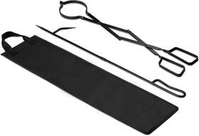 60676 Navaris Fireplace Tool Set - Heavy Duty Log Tong And Fire Poker Tongs