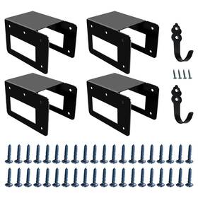 New Converter 973047030306 Firewood Racks 4 Pack Log Storage Rack Bracket Adjustable To Any Le