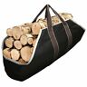 No.f001 Unbranded Canvas Log Tote Bag Carrier Fireplace Firewood Totes Holder