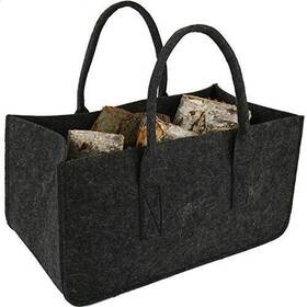 Nuhui 791742705673 18x11x10 Inch Firewood Carrier Log Tote Bag Fireplace Holders Woo