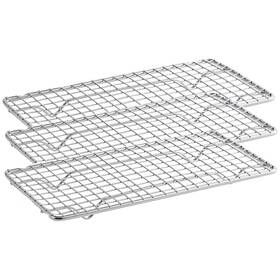 3mp0630 Ocs Parts 3-pack 4-1/4 Inch X 8-1/4 Stainless Steel Pan Grate For 1/4 Size Steam Table