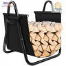 Op70478 Costway Firewood Rack Log Holder Canvas Tote Carrier For Fireplace