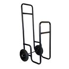 Open Hearth Cart Log Firewood Wood Rack Heavy Duty Cover Carrier Caddy Fire Dolly Steel 647627065700
