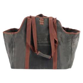 Orenicf2a90vsn5b Orenic Firewood Carriers With Handles Heavy Duty Waxed Canvas Holder Bag