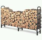 Outdoor Store Fireplace Firewood Wood 8 Carrier Storage Rack Log Ft. Bin Holder