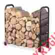 Palr33913 New Adjustable Length Firewood Log Wood Steel Rack Indoor Outdoor Storage Use