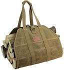 Pb17-162khaki Inno Stage Large Log Carrier Waxed Canvas Tote Bag Indoor