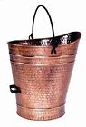 Pellet Copper Iron Coal " Bucket 17 Antique Hod Finish