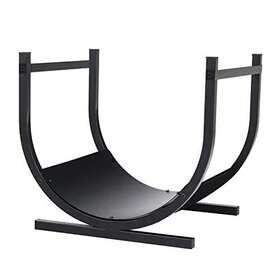 Phi Villa 720355893804 17 Inches Small Indoor/outdoor Firewood Log Rack Hoop Bin Carrier For
