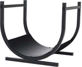Phi Villa 726084095304 17 Inches Small Indoor/outdoor Firewood Log Rack Hoop Bin Carr
