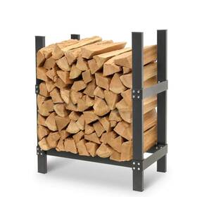 Pilgrim 767595194308 Napa Forge By 24 Inch Firewood Rack Log Holder Durable Black Coat