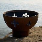Pit Wood Art Lis Fire 36- Burning Fleur De