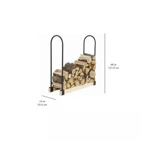 Pleasant Hearth 313097069004 Firewood Rack Bracket Kit Log Storage Durable Steel Holder Adjustable Organizer