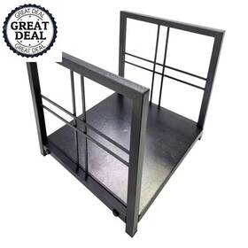 Pleasant Hearth 445023658648 Preston Log Holder Durable Steel Solid Firewood Rack Coated Finish Outdoor Newww