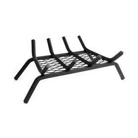 Pleasant Hearth 885506480811 1/2 Inch Solid Steel Fireplace Grates With Ember Retainer Black 18-inch