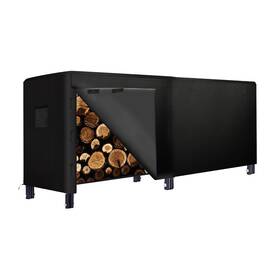 Ax35002 Plko 8ft Firewood Log Rack Cover Outdoor Heavy Duty Waterproof Weather Resistant 6