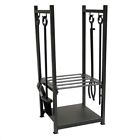 Pr-44364 Pemberly Row Black Log Rack With Tools 680270390010