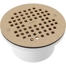 Pf42846 Proflo 6 Brass Grate With 4 Adjustable Drain -