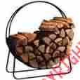 Ptslh35651 Ffg Outdoor Furniture Round Circular 40 Inch Steel Hoop Firewood Log Storage Rack