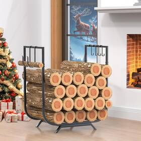 Qatsrin 313115757746 41 Gal 155 L Upgraded Sturdy Firewood Rack Holder Thickened Outdoor Indoor Fi