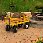 Qh-slc916-yw Sunnydaze Decor Yellow Collapsible Steel Log Cart Capacity 819804019916