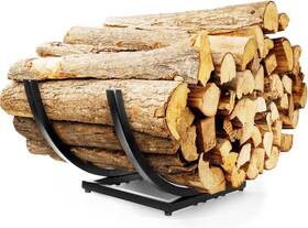 Qiang Ni 445004812847 Fireplace Wood Holder 22 Inch Curved Firewood Rack Log Storage