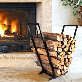 Qiang Ni 730637818401 Firewood Rack Indoor Heavy Duty Log Holder Outdoor
