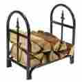 Qx-24dlr Sunnydaze 24 Decorative Firewood Log Rack Coated Steel Indoor Outdoor New