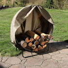 Qx-24lh-khaki-combo Sunnydaze Decor Inch Steel Firewood Log Hoop Khaki 819271021849