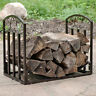Qx-2dlh-bronze Sunnydaze Decor Bronze Designer Firewood Log Rack 819271025212