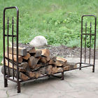 Qx-6dlr-bronze Sunnydaze Decor Bronze Decorative Firewood Storage Log Rack 819271025236