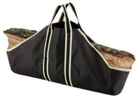 T267 Redstone Canvas Log Tote Bag Heavy Duty 29 Inch X 11.5 Black