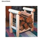 Rustic Outdoor Storage Holder Space Style Firewood Log Rack Indoor Fireplace
