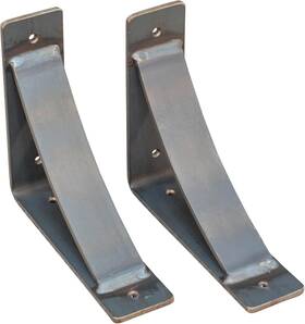 Rustic Red Door Co. Pm0030 Rrd Heavy Duty Fireplace Mantel Brackets 2 Pack - Countertop Support Hand We