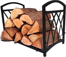 Scendor Garden 975210900881 Firewood Log Rack For Organizer Heavy Duty Logs Holder Stand