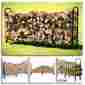 Sd4u485160 Sd U Durable 8 Feet Outdoor Heavy Duty Steel Firewood Log Rack Wood Storage Holder 803173459640