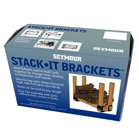 B00002nbrj Seymour Stack-it Bracket Set 4 Heavy-duty Steel Brackets Per