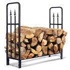Sfr95531 Steel Firewood Rack Heavy Duty Storage Log Holder 717972295531